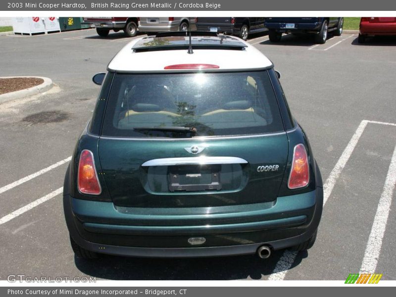 British Racing Green Metallic / Cordoba Beige 2003 Mini Cooper Hardtop