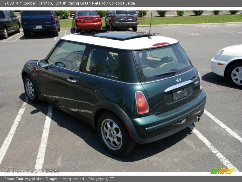 British Racing Green Metallic / Cordoba Beige 2003 Mini Cooper Hardtop