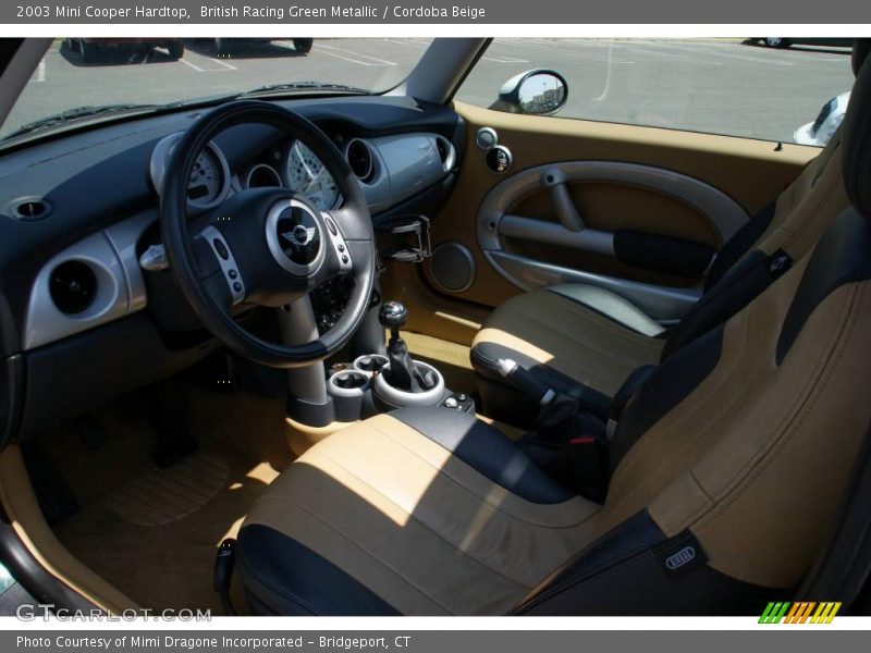 British Racing Green Metallic / Cordoba Beige 2003 Mini Cooper Hardtop