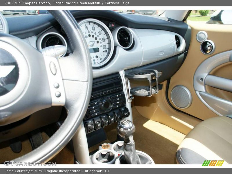 British Racing Green Metallic / Cordoba Beige 2003 Mini Cooper Hardtop