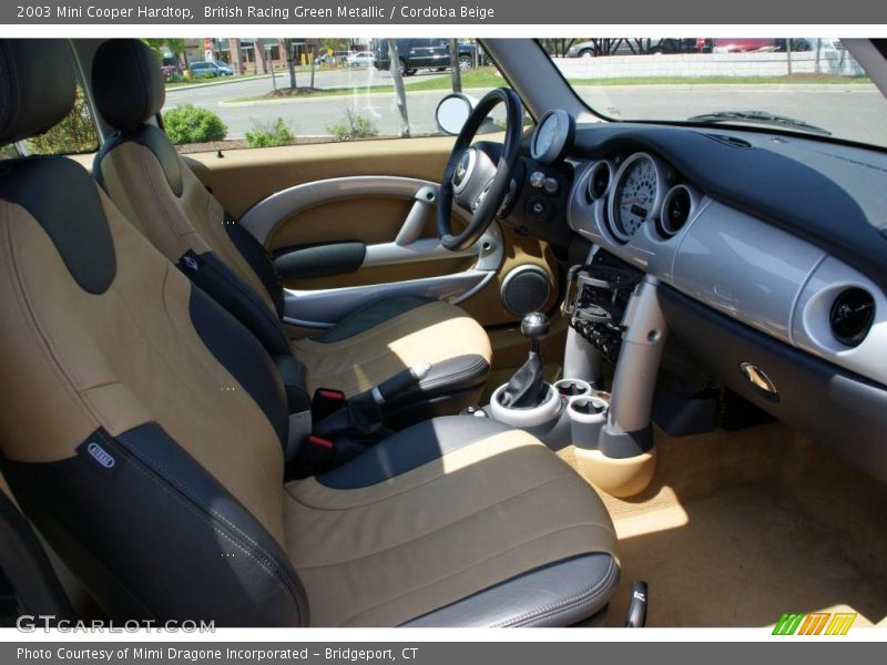 British Racing Green Metallic / Cordoba Beige 2003 Mini Cooper Hardtop