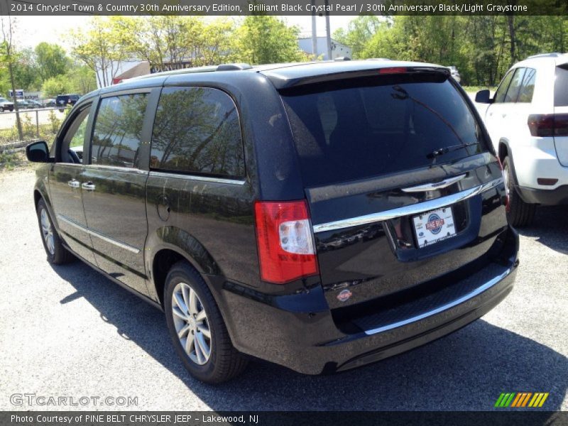 Brilliant Black Crystal Pearl / 30th Anniversary Black/Light Graystone 2014 Chrysler Town & Country 30th Anniversary Edition