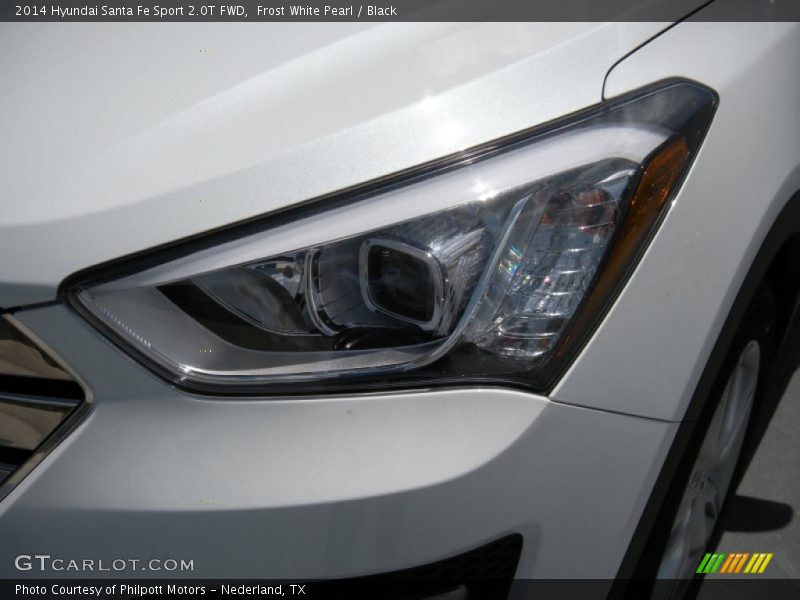 Frost White Pearl / Black 2014 Hyundai Santa Fe Sport 2.0T FWD