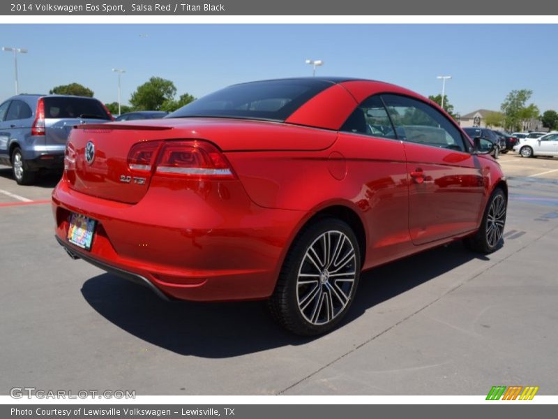 Salsa Red / Titan Black 2014 Volkswagen Eos Sport