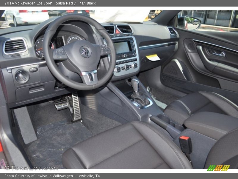 Salsa Red / Titan Black 2014 Volkswagen Eos Sport