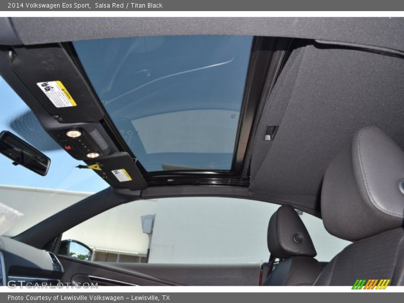 Salsa Red / Titan Black 2014 Volkswagen Eos Sport