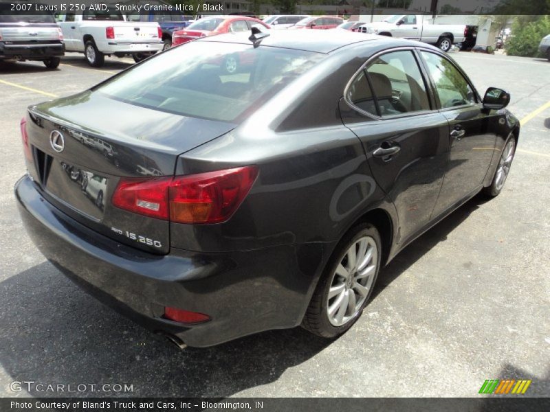 Smoky Granite Mica / Black 2007 Lexus IS 250 AWD