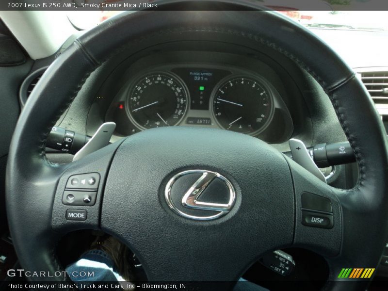 Smoky Granite Mica / Black 2007 Lexus IS 250 AWD