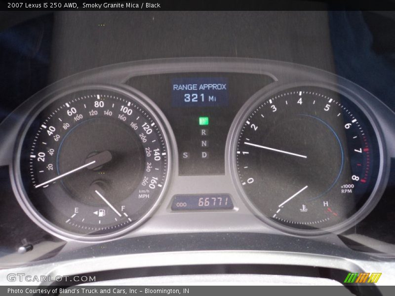 Smoky Granite Mica / Black 2007 Lexus IS 250 AWD