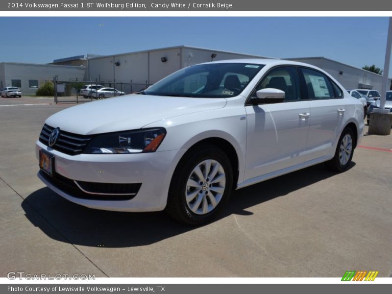 Candy White / Cornsilk Beige 2014 Volkswagen Passat 1.8T Wolfsburg Edition