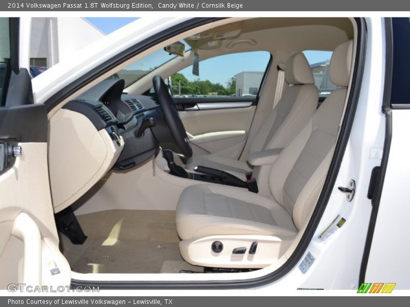 Candy White / Cornsilk Beige 2014 Volkswagen Passat 1.8T Wolfsburg Edition