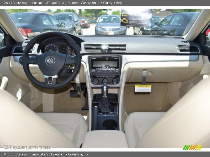 Candy White / Cornsilk Beige 2014 Volkswagen Passat 1.8T Wolfsburg Edition