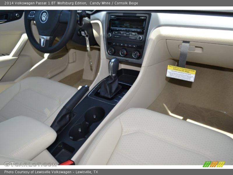 Candy White / Cornsilk Beige 2014 Volkswagen Passat 1.8T Wolfsburg Edition