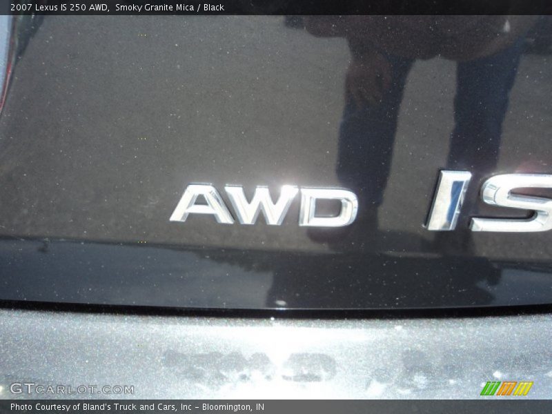 Smoky Granite Mica / Black 2007 Lexus IS 250 AWD