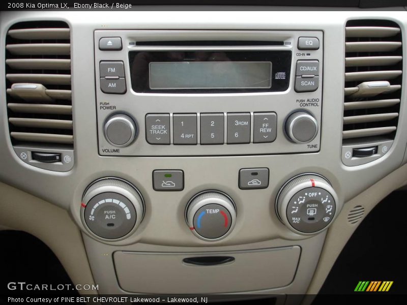 Ebony Black / Beige 2008 Kia Optima LX