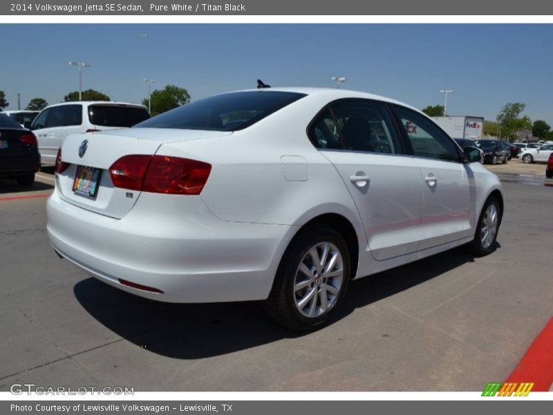 Pure White / Titan Black 2014 Volkswagen Jetta SE Sedan