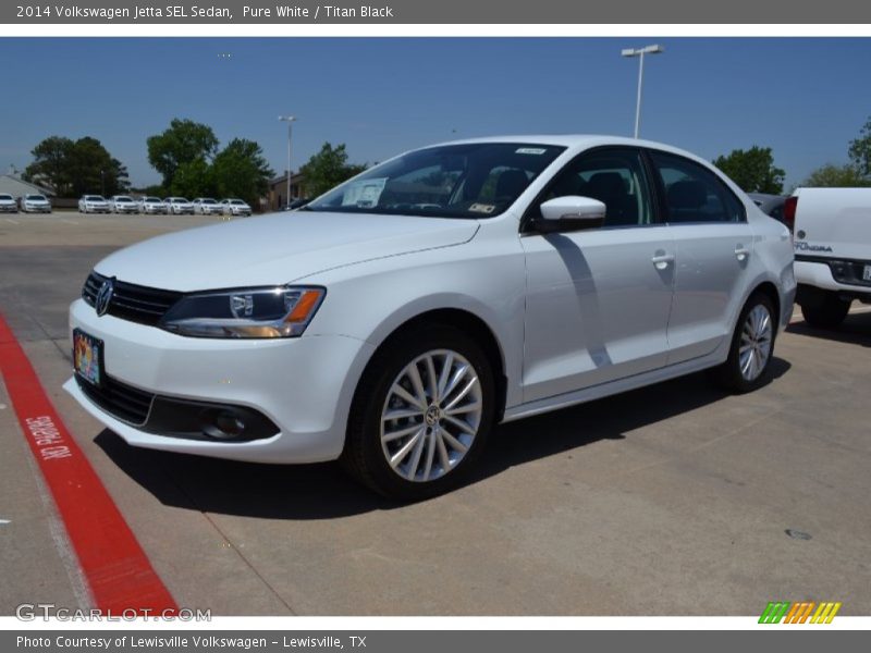 Pure White / Titan Black 2014 Volkswagen Jetta SEL Sedan