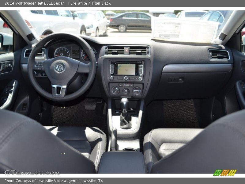 Pure White / Titan Black 2014 Volkswagen Jetta SEL Sedan