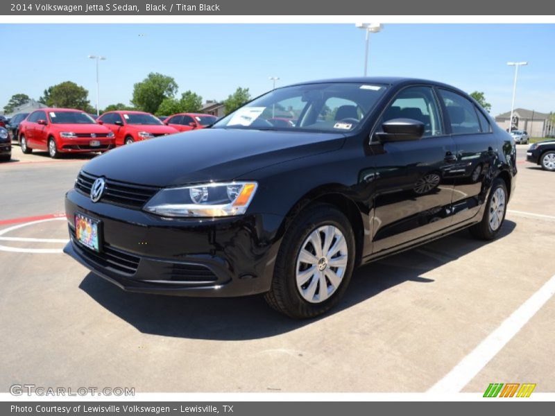 Black / Titan Black 2014 Volkswagen Jetta S Sedan