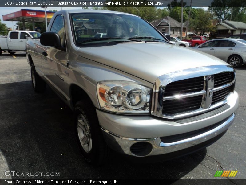 Bright Silver Metallic / Medium Slate Gray 2007 Dodge Ram 1500 SLT Regular Cab 4x4