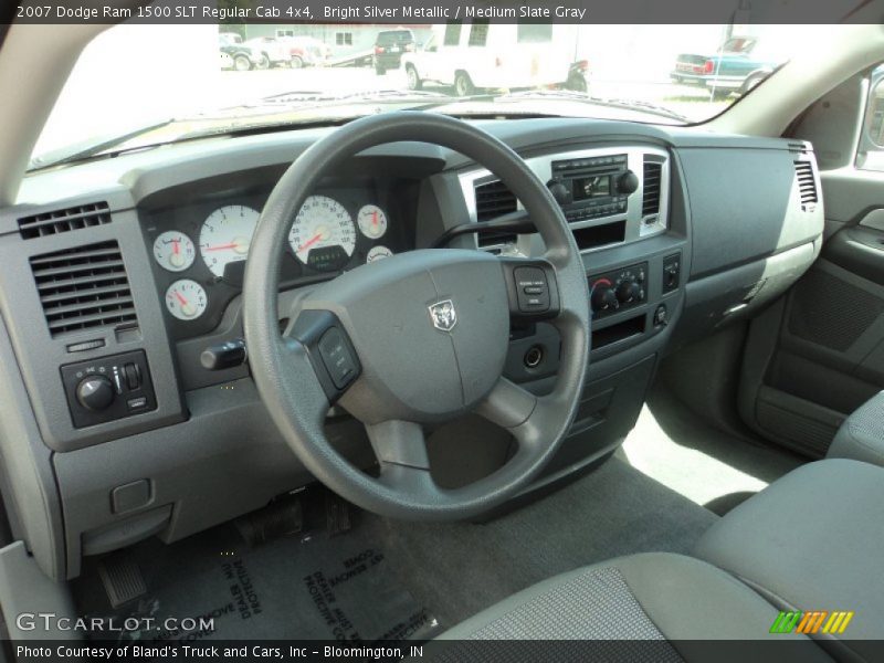 Bright Silver Metallic / Medium Slate Gray 2007 Dodge Ram 1500 SLT Regular Cab 4x4