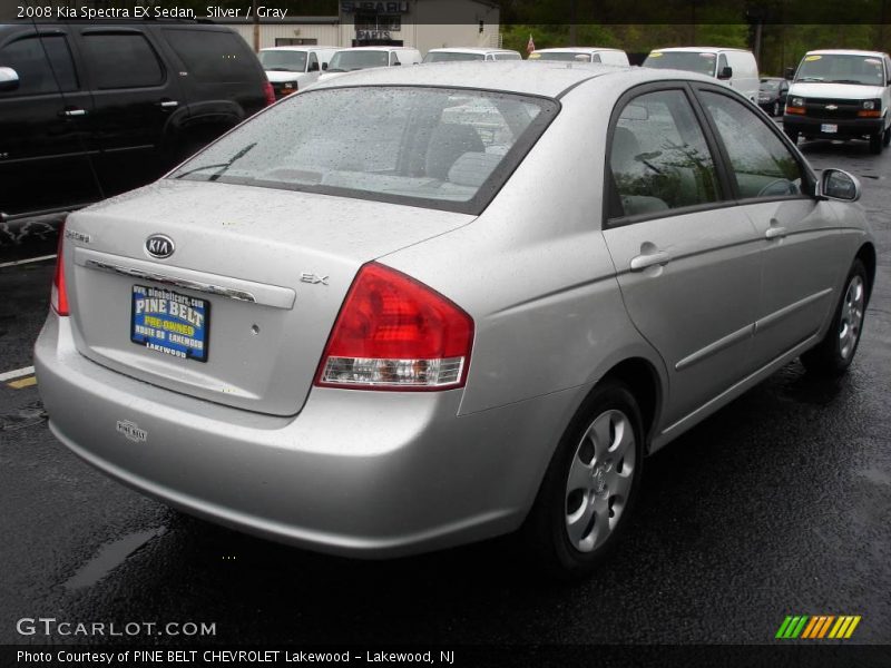 Silver / Gray 2008 Kia Spectra EX Sedan