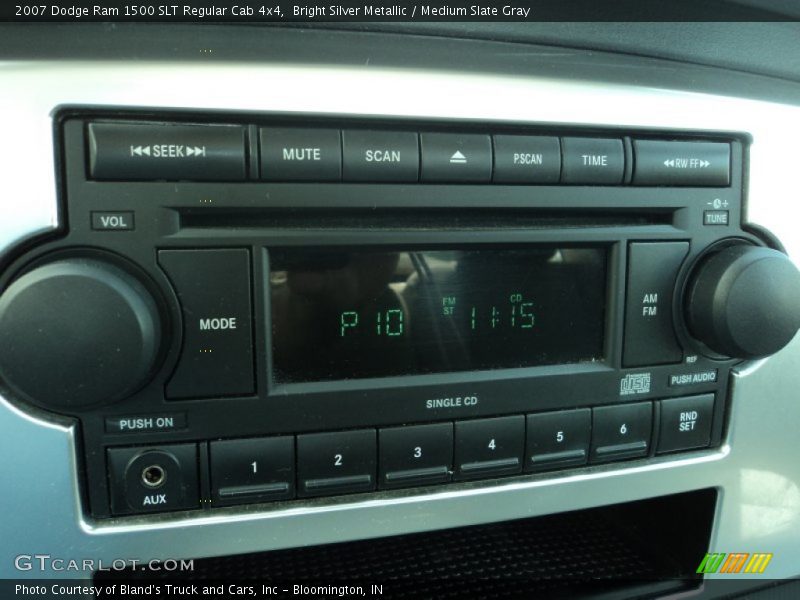 Bright Silver Metallic / Medium Slate Gray 2007 Dodge Ram 1500 SLT Regular Cab 4x4