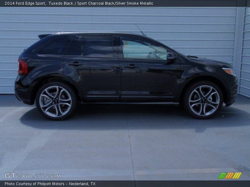 Tuxedo Black / Sport Charcoal Black/Silver Smoke Metallic 2014 Ford Edge Sport