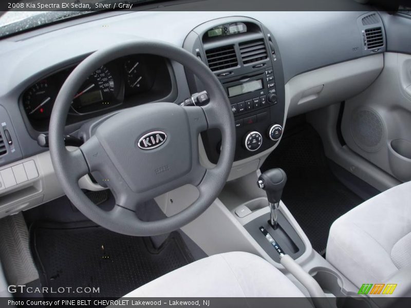 Silver / Gray 2008 Kia Spectra EX Sedan