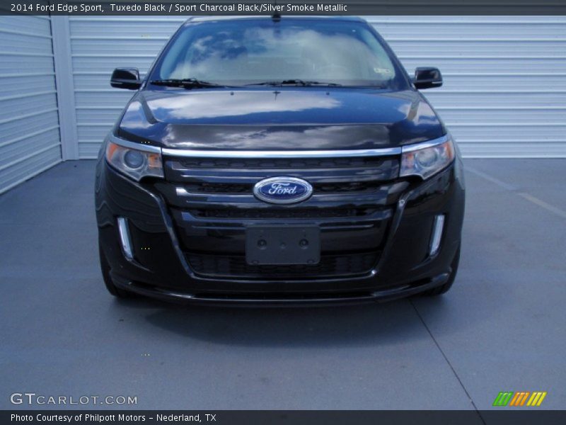 Tuxedo Black / Sport Charcoal Black/Silver Smoke Metallic 2014 Ford Edge Sport