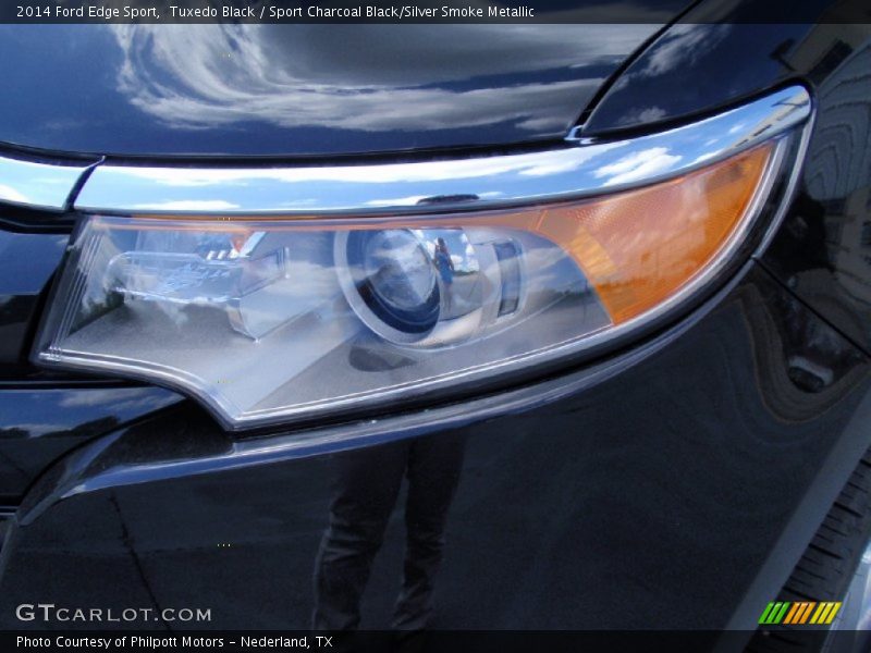 Tuxedo Black / Sport Charcoal Black/Silver Smoke Metallic 2014 Ford Edge Sport