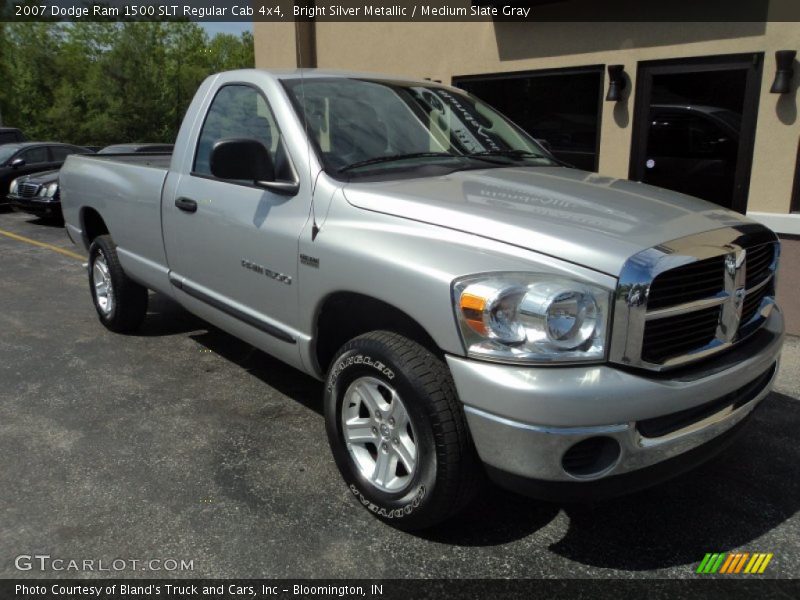 Bright Silver Metallic / Medium Slate Gray 2007 Dodge Ram 1500 SLT Regular Cab 4x4