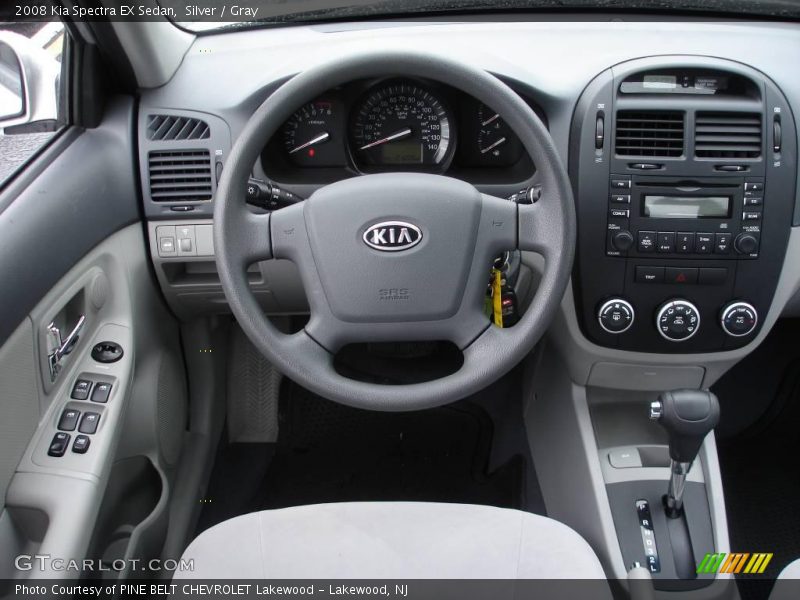 Silver / Gray 2008 Kia Spectra EX Sedan