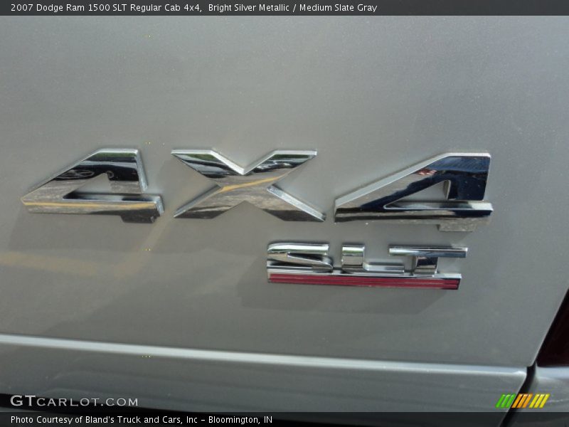 Bright Silver Metallic / Medium Slate Gray 2007 Dodge Ram 1500 SLT Regular Cab 4x4