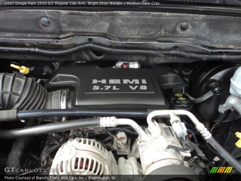 Bright Silver Metallic / Medium Slate Gray 2007 Dodge Ram 1500 SLT Regular Cab 4x4