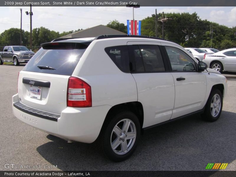 Stone White / Dark Slate Gray/Medium Slate Gray 2009 Jeep Compass Sport