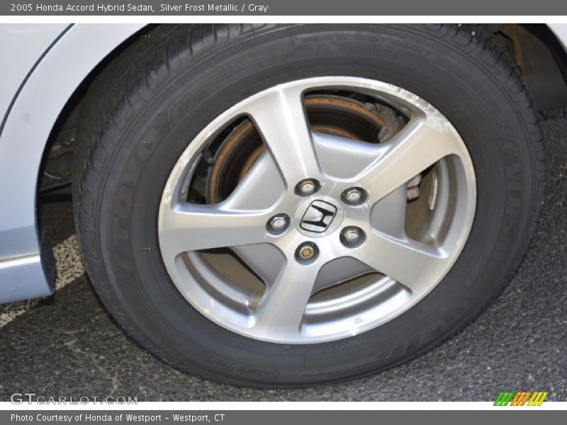 Silver Frost Metallic / Gray 2005 Honda Accord Hybrid Sedan