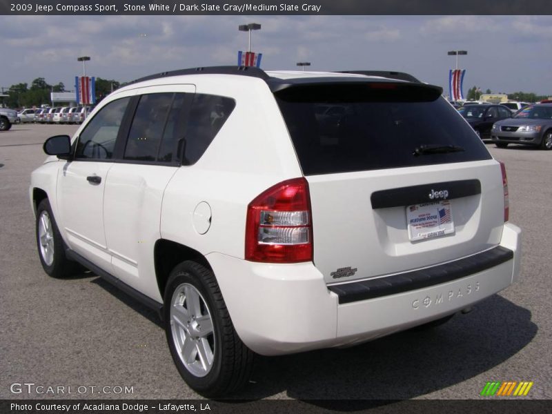 Stone White / Dark Slate Gray/Medium Slate Gray 2009 Jeep Compass Sport