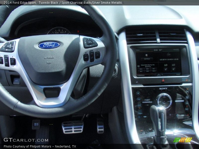 Tuxedo Black / Sport Charcoal Black/Silver Smoke Metallic 2014 Ford Edge Sport