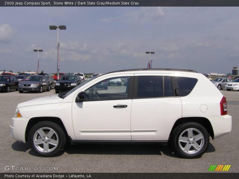 Stone White / Dark Slate Gray/Medium Slate Gray 2009 Jeep Compass Sport