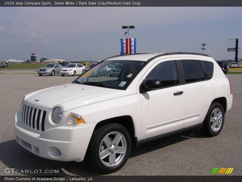 Stone White / Dark Slate Gray/Medium Slate Gray 2009 Jeep Compass Sport