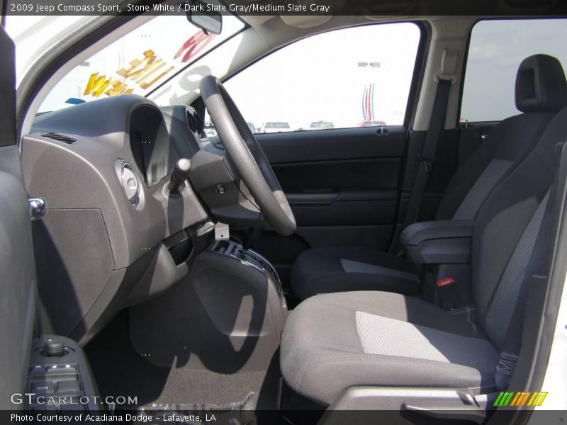 Stone White / Dark Slate Gray/Medium Slate Gray 2009 Jeep Compass Sport