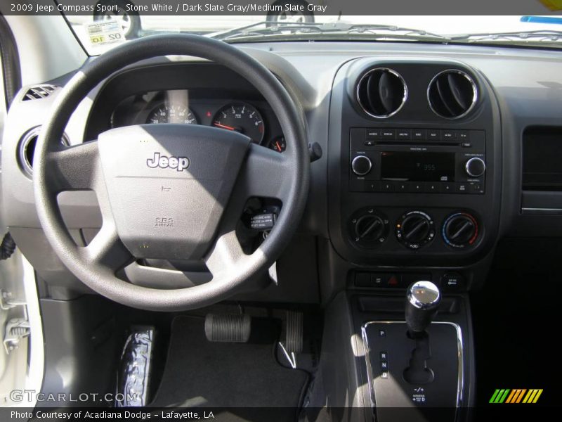 Stone White / Dark Slate Gray/Medium Slate Gray 2009 Jeep Compass Sport