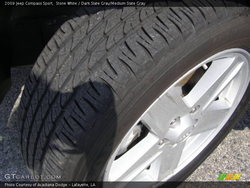 Stone White / Dark Slate Gray/Medium Slate Gray 2009 Jeep Compass Sport
