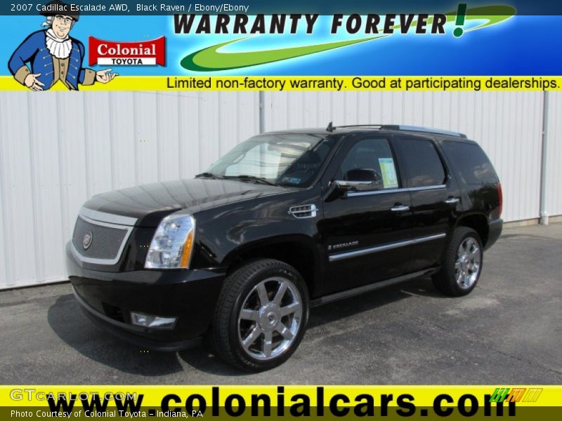 Black Raven / Ebony/Ebony 2007 Cadillac Escalade AWD