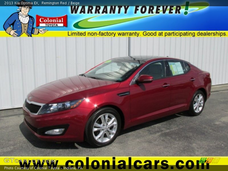 Remington Red / Beige 2013 Kia Optima EX