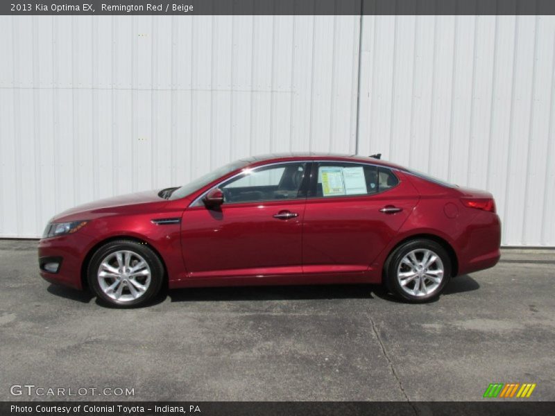 Remington Red / Beige 2013 Kia Optima EX