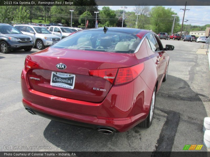 Remington Red / Beige 2013 Kia Optima EX