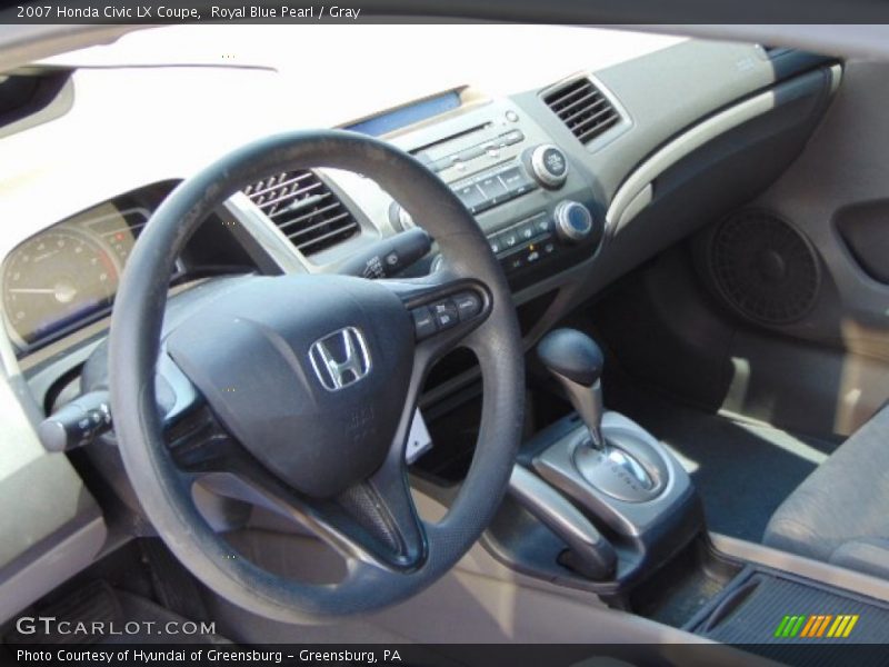 Royal Blue Pearl / Gray 2007 Honda Civic LX Coupe