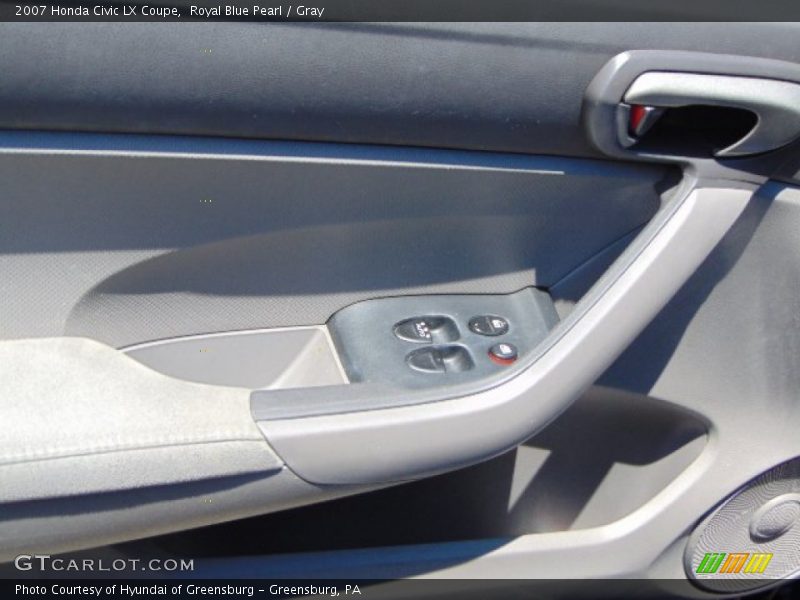 Royal Blue Pearl / Gray 2007 Honda Civic LX Coupe